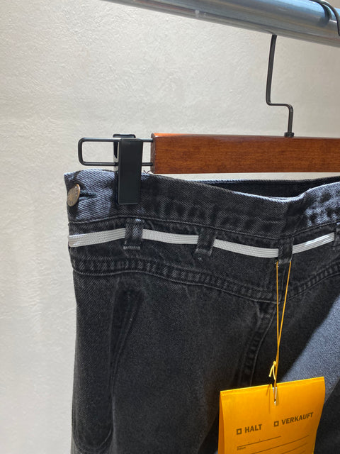 #017 VINTAGE REWORK BIGGY PANTS / BLACK