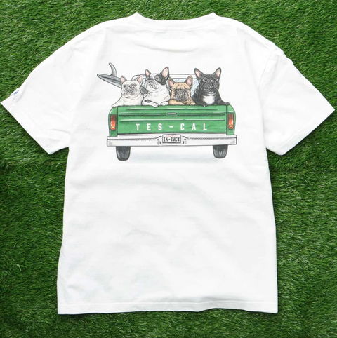 4BUHI SURF TRACK TEE / 07WHITE