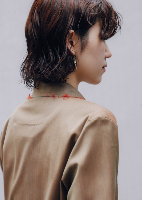 NO.197 LORO PIANA FINE WOOL SHIRT 44 CAMEL