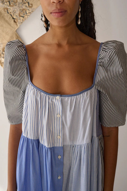 Amara Shirting Patchwork Dress - Souvenir