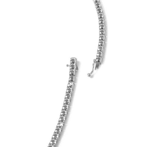 SILVER DIAMOND TENNIS BRACELET