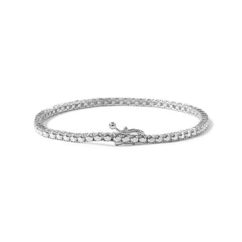 SILVER DIAMOND TENNIS BRACELET