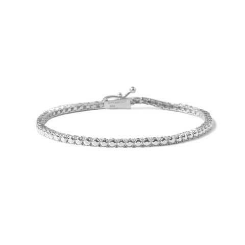 SILVER DIAMOND TENNIS BRACELET