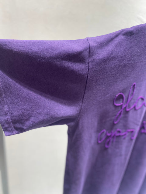 Purple "Glass Cypress" T-shirt