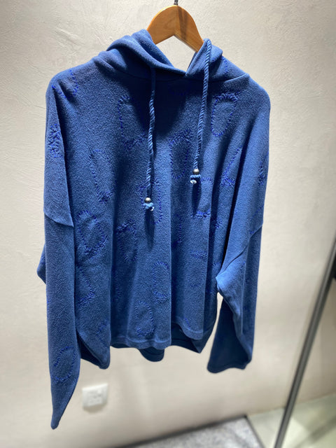 Blue Footprint Hoodie