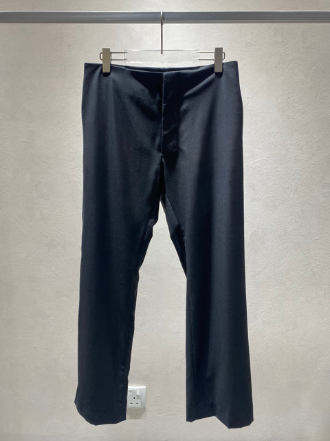 NO.205 LORO PIANA FINE WOOL TAILORED TROUSERS in BLACK