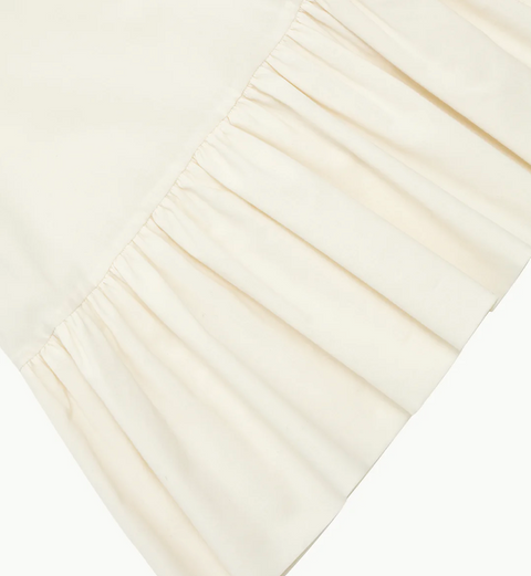 SHORT SLEEVE VOLUME TOP  IVORY