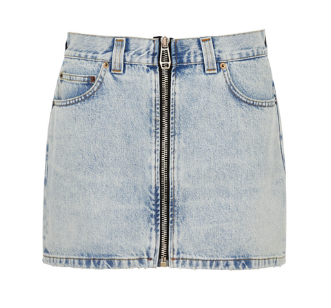 Mel Stromboli Blue Mini Skirt