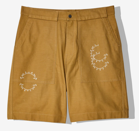 Nafnuf Cotton Cargo Shorts / Beige