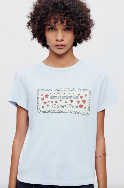 Baby Blue Classic Snoopy Love Tee