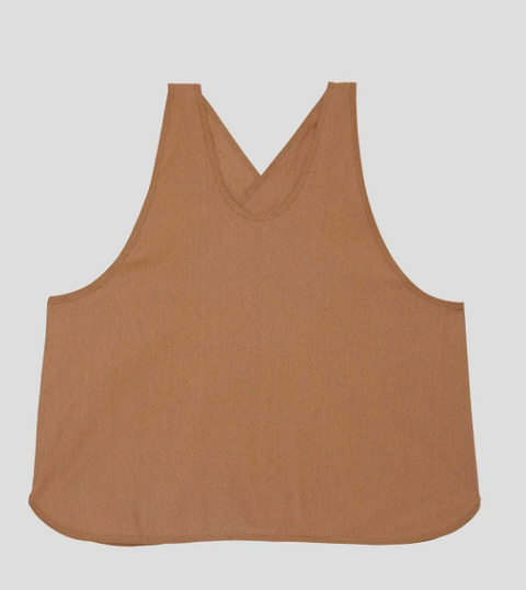 APRON TOP  BATH BROWN