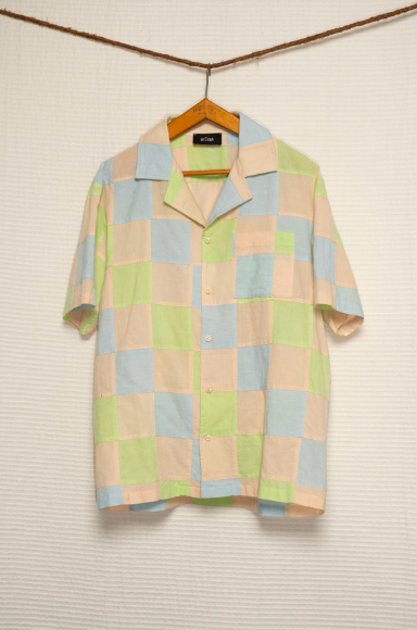 CHEMISE ESCALET DAMIER GREEN BLUE