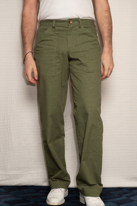 BAGGY KHAKIS FERN GREEN