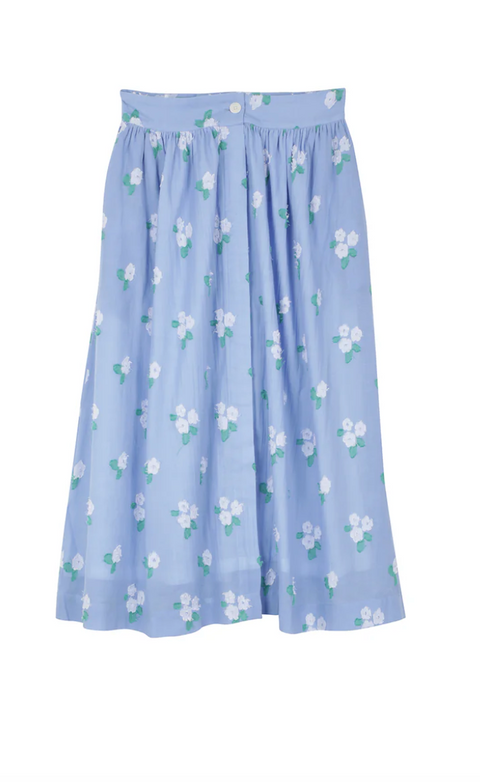 Hand Woven Sky Flowers Skirt (Mona)