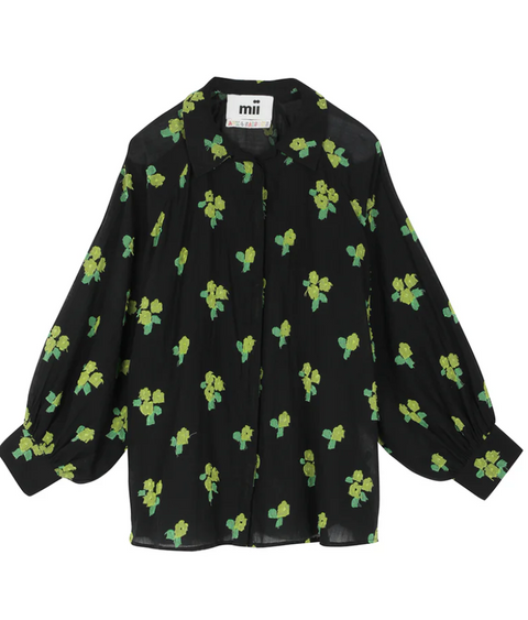 Lulu Black Flowers Tunic