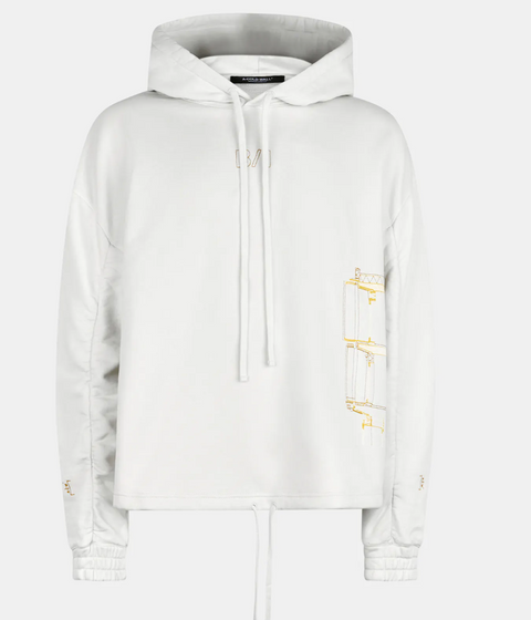 BEIGE BONE SHROUD HOODIE