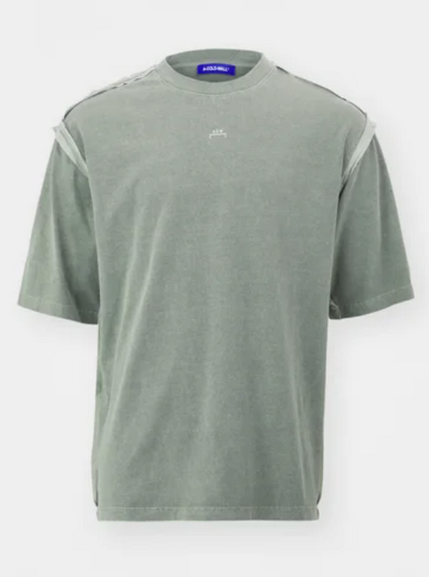 GREY GREEN OLIVE FACADE T-SHIRT