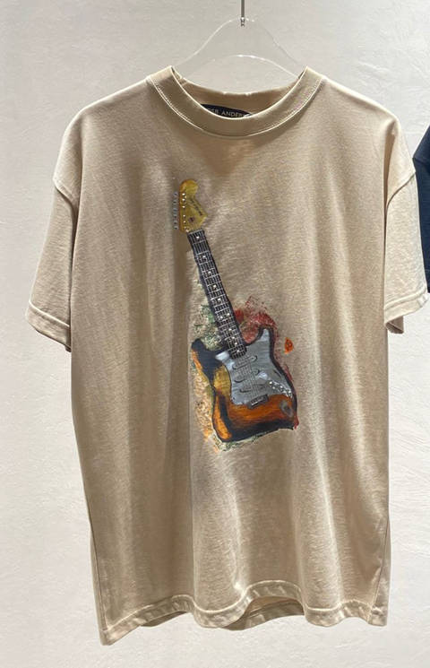 Unisex Sand Guitar T-shirt