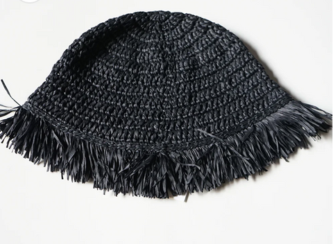 PAPER KNIT METRO HAT  BLACK 01- NO: WKN-241206-01