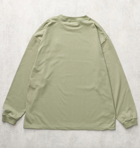 FH-25374318 : SURFER BUHI EMB LONG SLEEVE TEE 57GREEN GRAY