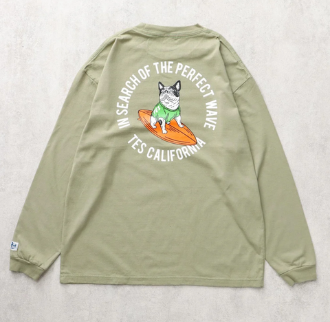 FH-25374316 : CIRCLE LOGO BUHI LONG SLEEVE TEE 57GREENGRAY