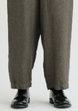 Linen Twill Wide Pants / Khaki44