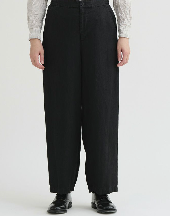 Linen Twill Wide Pants / Black90