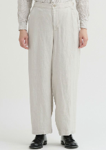 Linen Twill Wide Pants / LightGray51