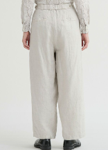 Linen Twill Wide Pants / LightGray51