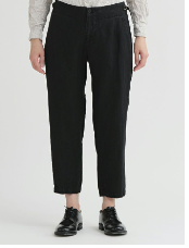 Linen Twill Tapered Pants / Black90