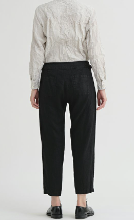 Linen Twill Tapered Pants / Black90