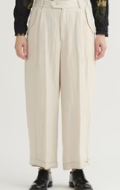 L/H Canvas Centre Crease Pants / Natural65