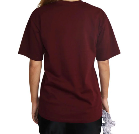 CLAUDE UNISEX T-SHIRT / OXBLOOD RED