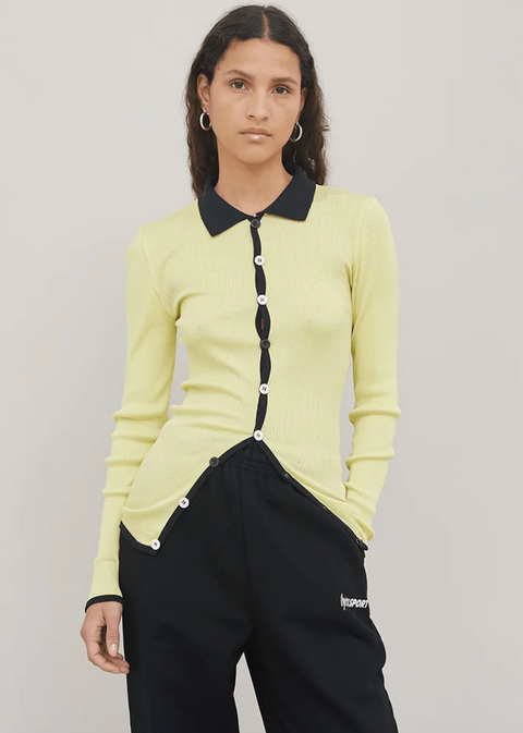 LAURA SEAMLESS SHIRT / YELLOW