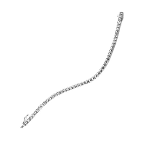 SILVER DIAMOND TENNIS BRACELET